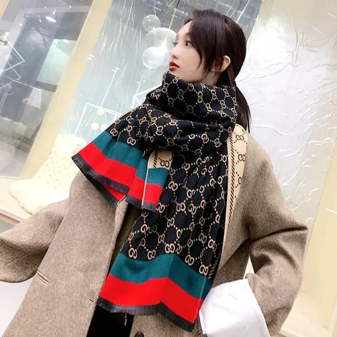 Pearly Glitter™️ Premium Pashmina Cashmere-Feel Winter Shawl – Ultra-Soft Blanket Scarf for Women | Elegant Fashion Wrap