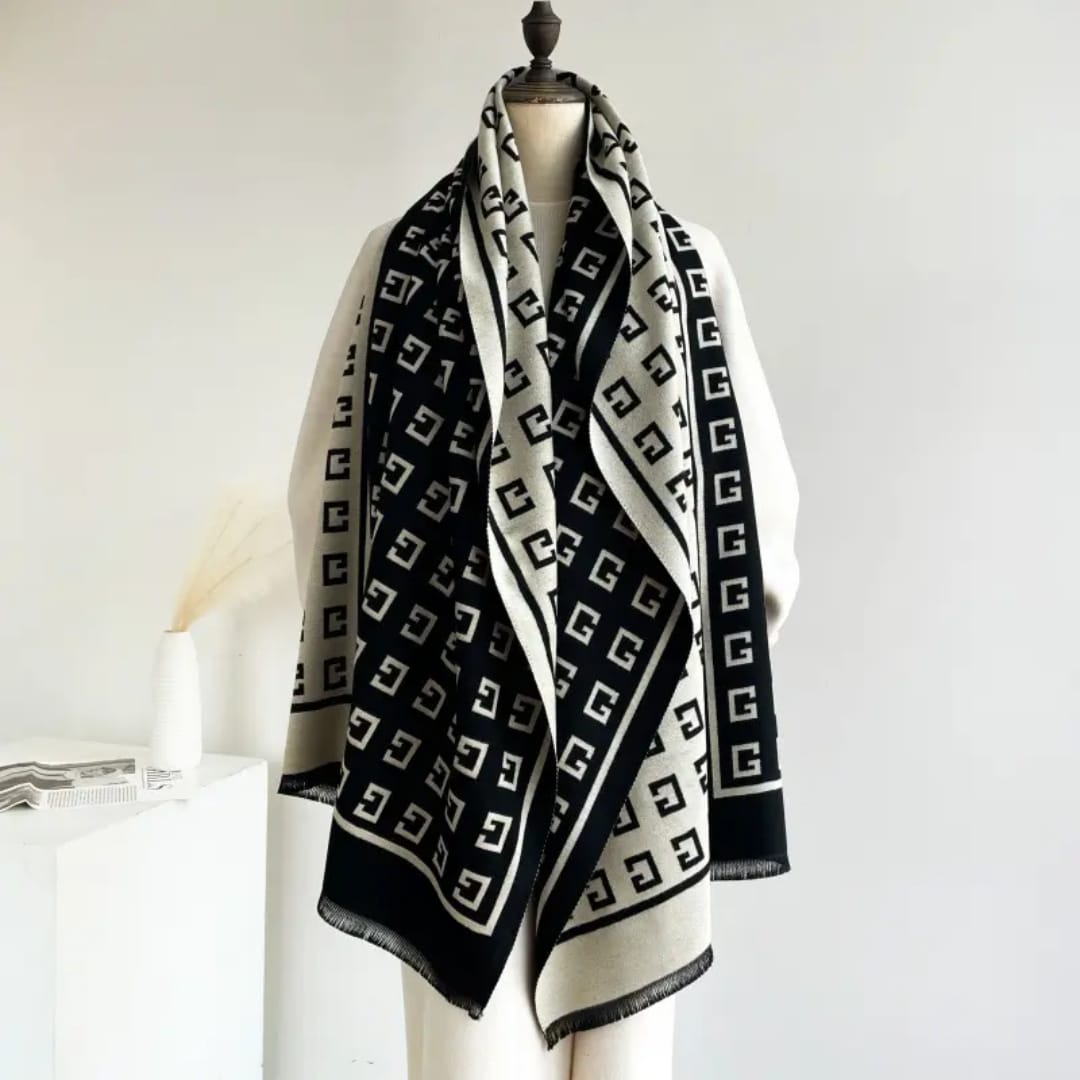 Pearly Glitter™️ Premium Pashmina Cashmere-Feel Winter Shawl – Ultra-Soft Blanket Scarf for Women | Elegant Fashion Wrap