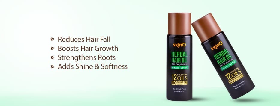 skin'O Herbal Hair Oil With Dragobotania Reduces Hair fall
